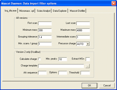 options dialog	